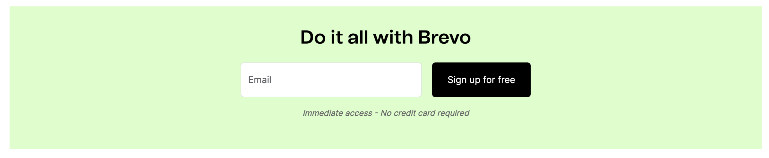 BREVO FREE SIGN UP